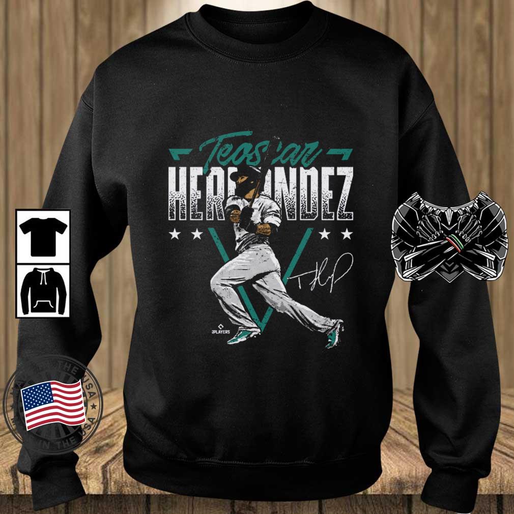 Teoscar Hernandez Seattle Triangle Name Signature shirt