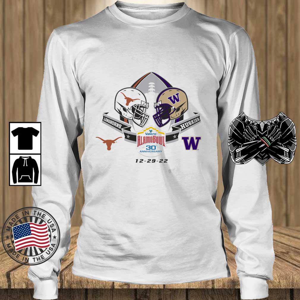 Texas Longhorns Vs Washington Huskies 2022 Valero Alamo Bowl 2-Team shirt
