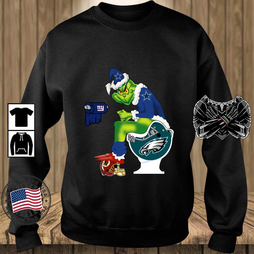 The Grinch Dallas Cowboys Toilet Paper New York Giants Christmas sweater