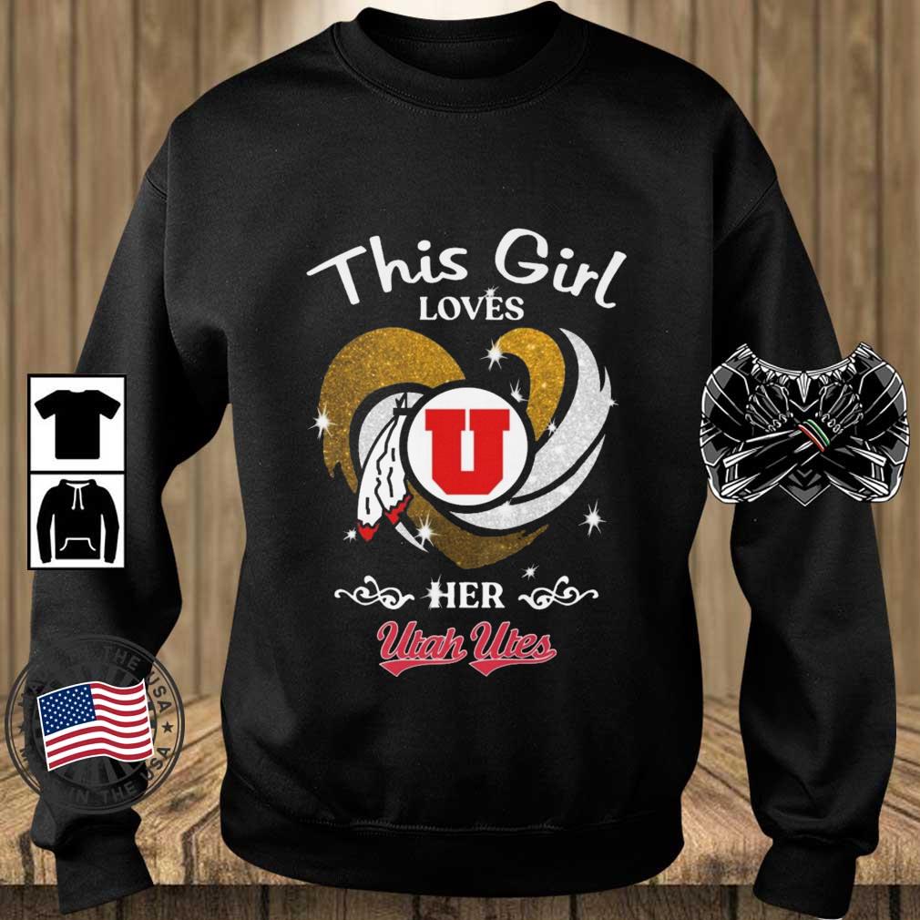This Girl Loves Her Utah Utes Diamond Heart shirt