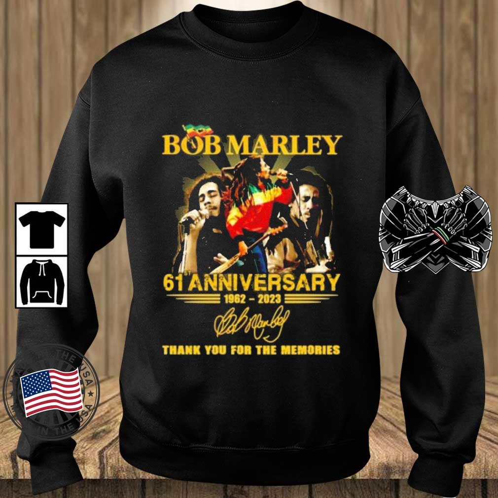 Bob Marley 61st Anniversary Thank You For The Memories Signature shirt
