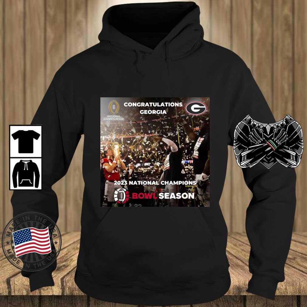 Georgia Bulldogs Congratulations 2023 National Champions Bowl Season s Teechalla hoodie den