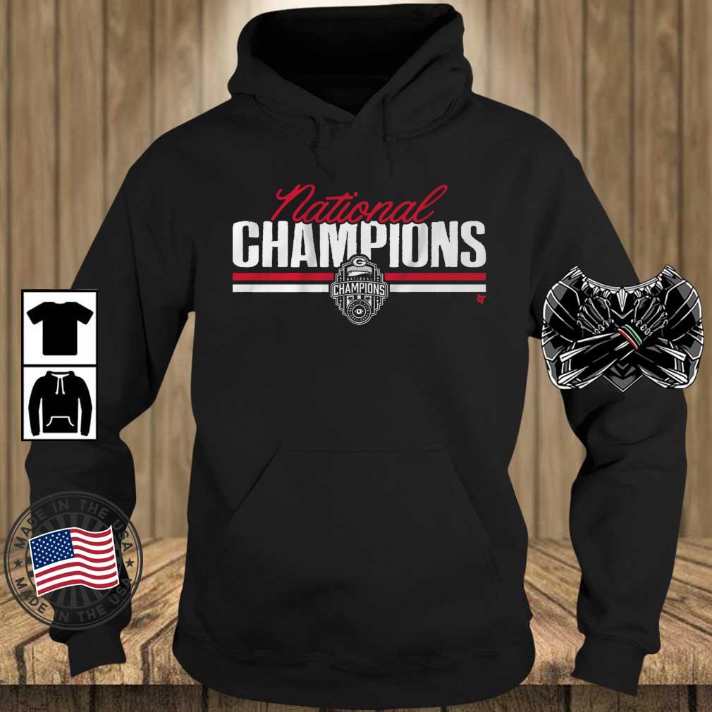 Georgia Bulldogs Football National Champions Script Shirt Teechalla hoodie den