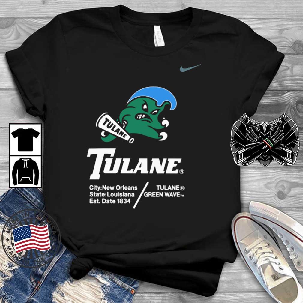 Josh Tolentino Tulane City New Orleans State Louisiana Est Date 1834 Tulane Green Wave Shirt Teechalla dai dien den