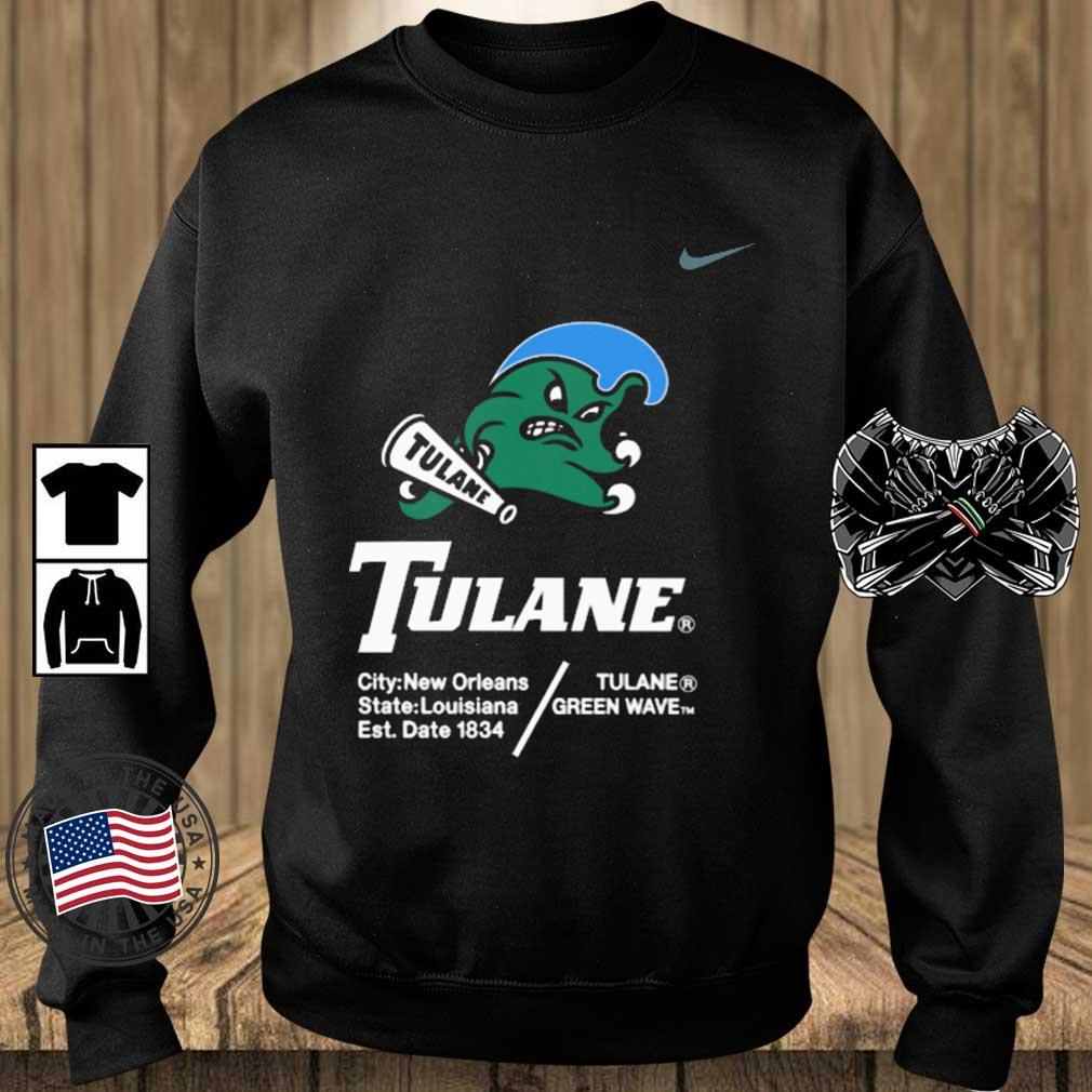 Josh Tolentino Tulane City New Orleans State Louisiana Est Date 1834 Tulane Green Wave Shirt
