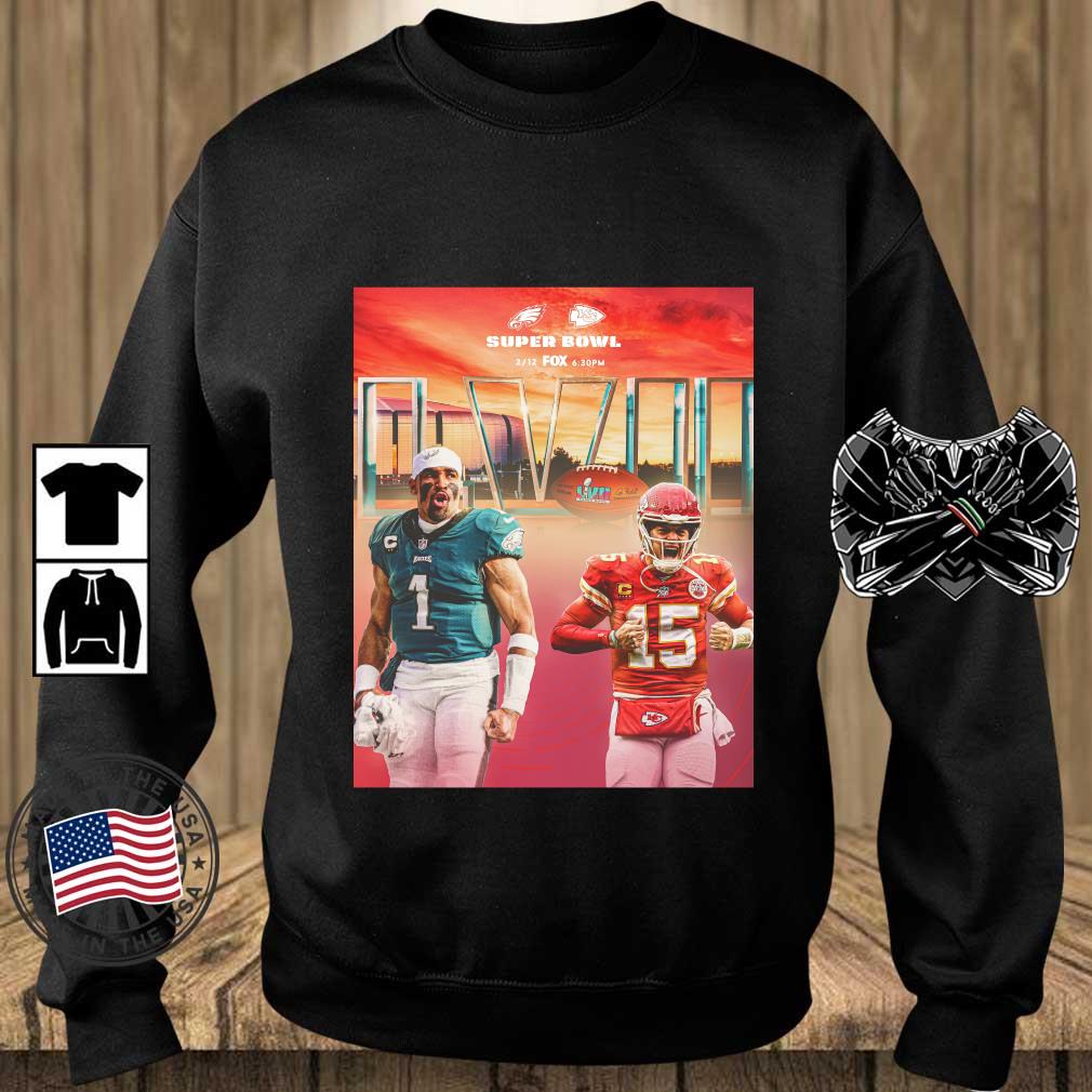Hot Philadelphia Eagles Vs Kansas City Chiefs Super Bowl LVII Sweatshirt