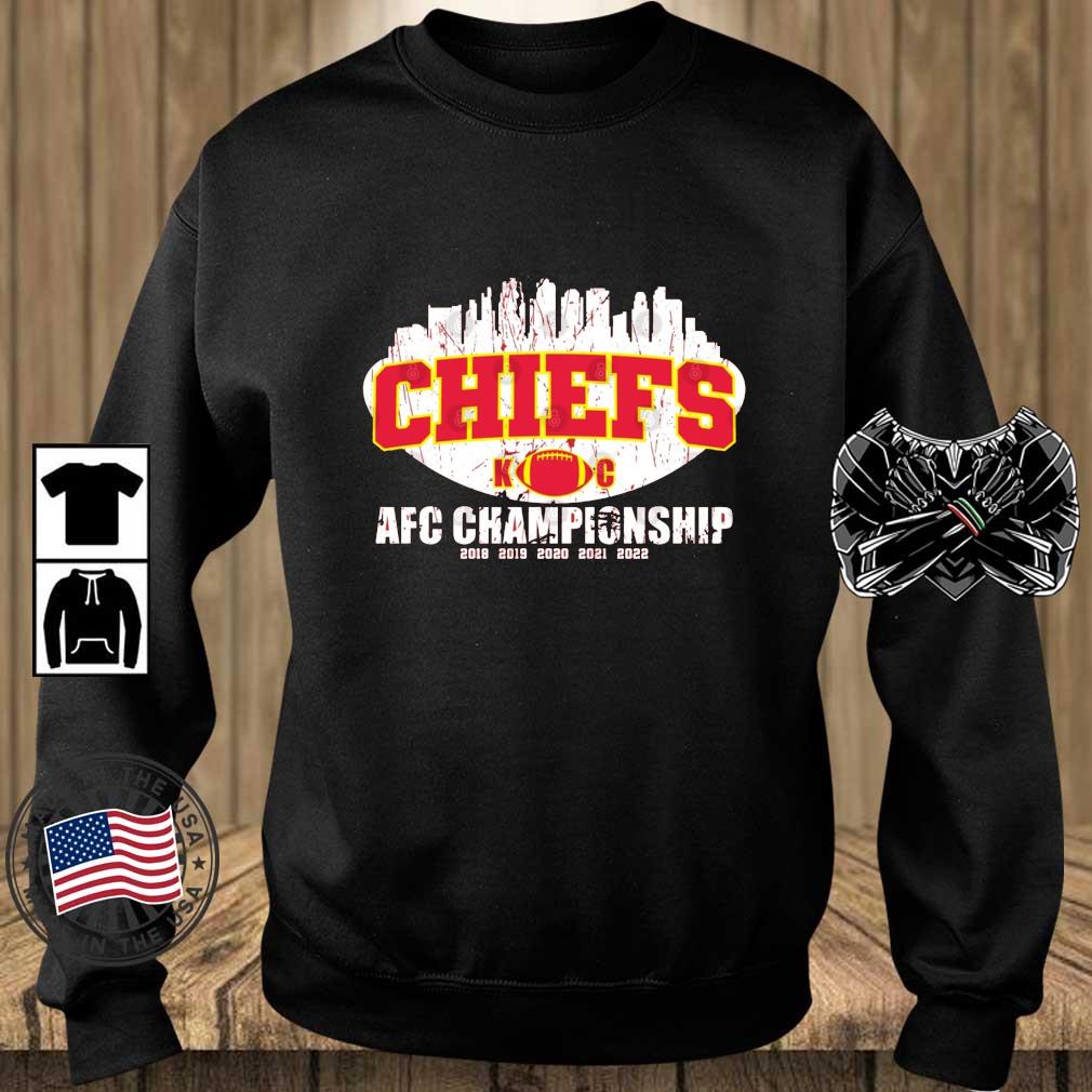 Kansas City Chiefs City AFC Championship 2018-2022 shirt