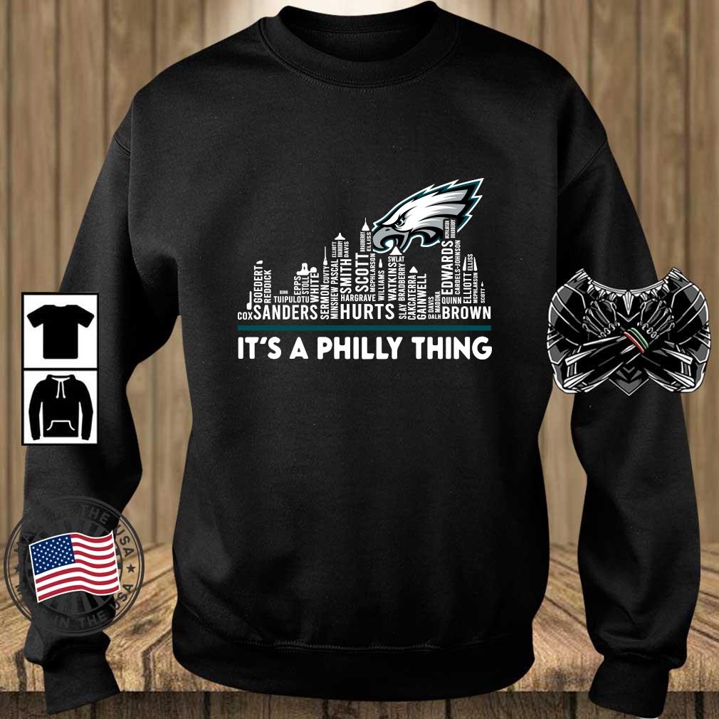 Official Philadelphia Eagles Players Names Skyline It’s A Philly Thing T-shirt