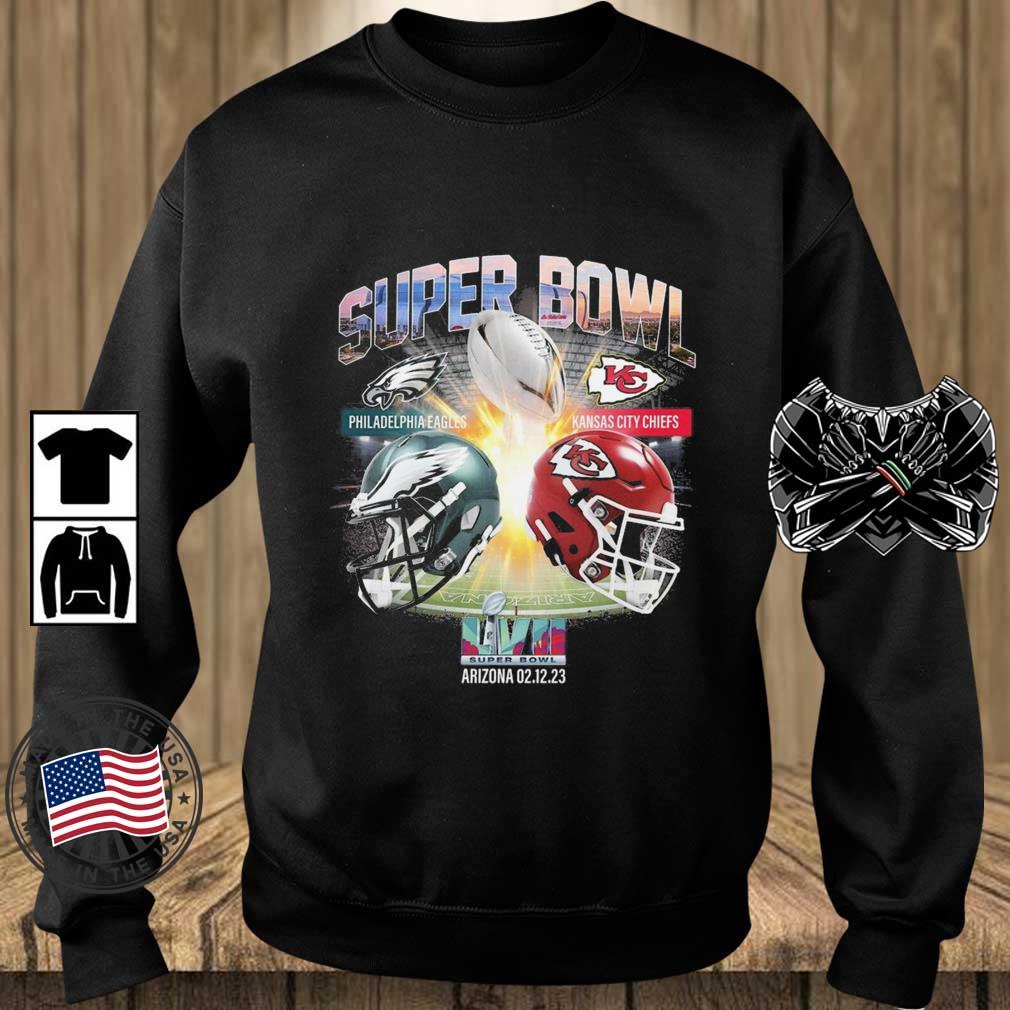 Philadelphia Eagles VS Kansas City Chiefs 2023 Super Bowl LVII Arizona shirt