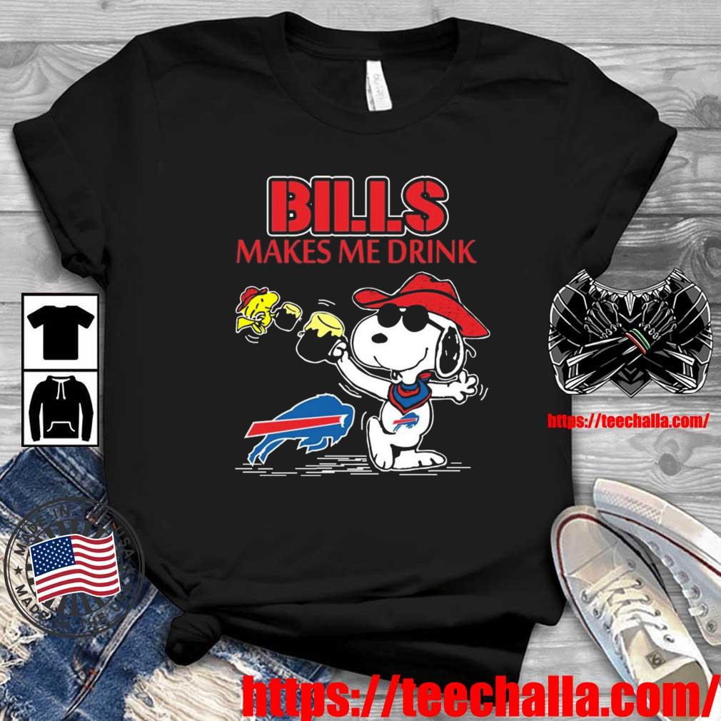Snoopy And Woodstock Seattle Mariners Makes Me Drinks Shirt