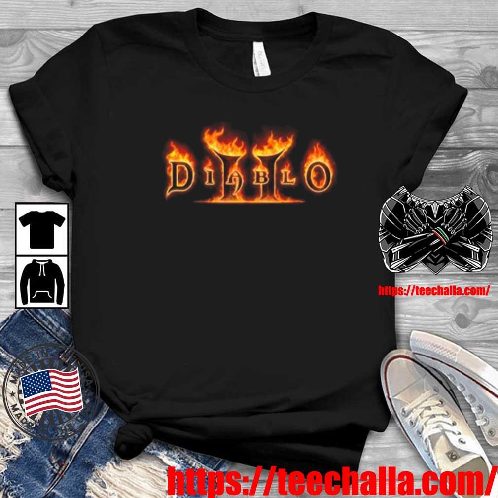 Blizzard Gear Diablo 4 Merch Diablo Ii Logo Shirt