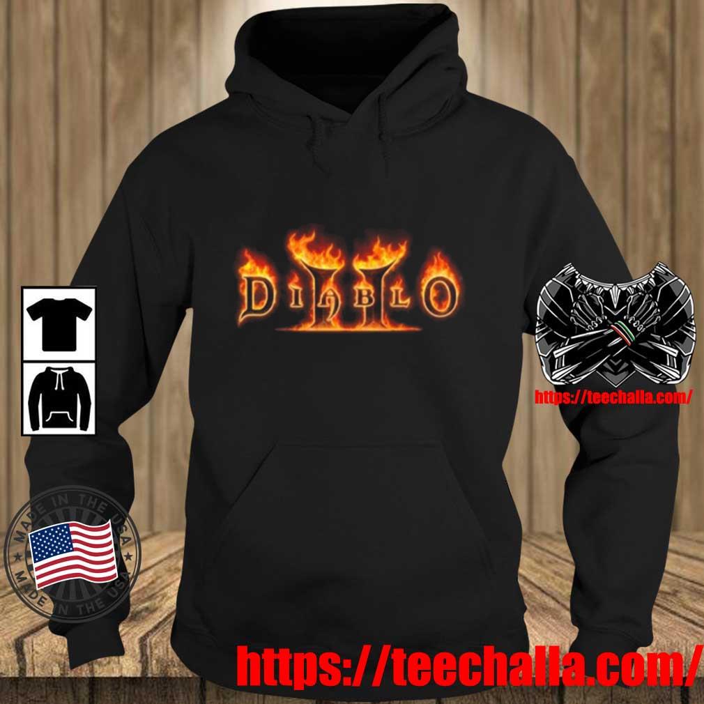 Blizzard Gear Diablo 4 Merch Diablo Ii Logo Shirt Teechalla hoodie den
