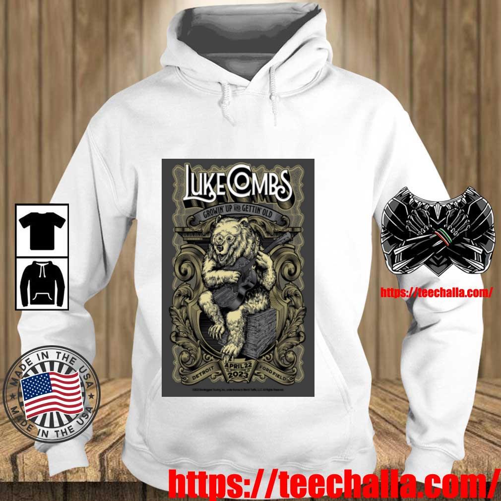 Luke Combs April 22 2023 Detroit MI Field Detroit Shirt Teechalla hoodie trang