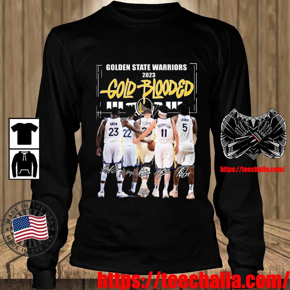 Golden State Warriors Team Basketball 2023 Gold Blooded Signatures