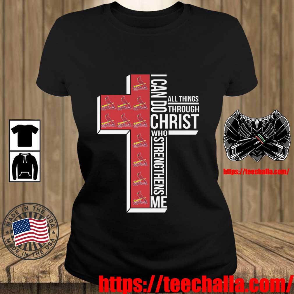 St Louis Cardinals Cross I Can Do Christ Who Strengthens Me All