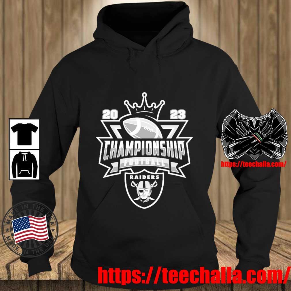 Las Vegas Raiders Football NFL 2023 Championship Crown Logo Shirt