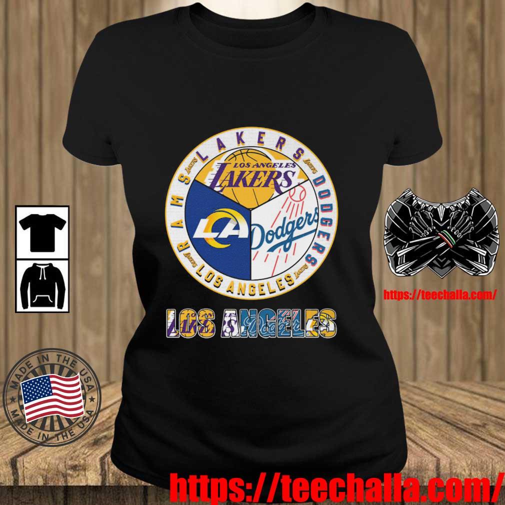 Los Angeles Lakes Dodgers Rams City Champions T Shirt - Growkoc