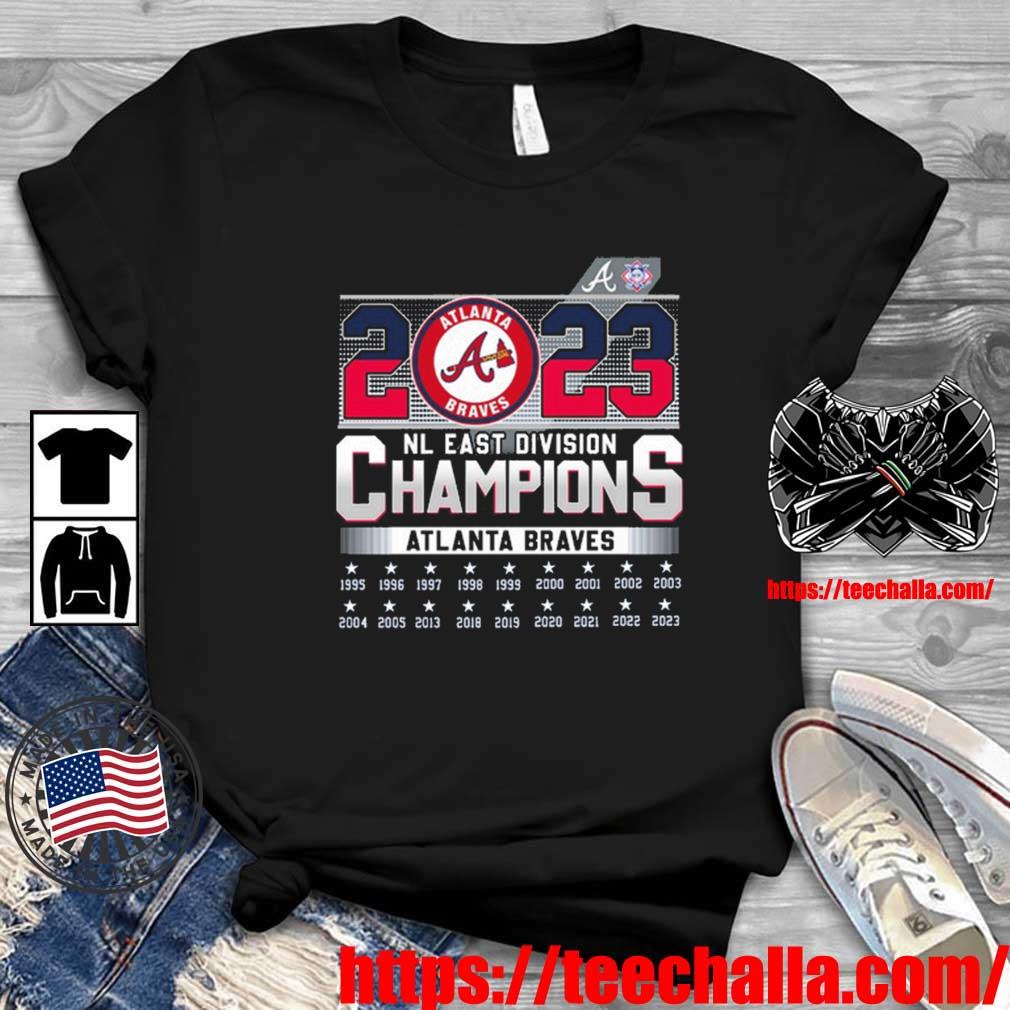 LIMITED!! Atlanta Braves 2023 NL East Division Champions Baseball T Shirt  S-3XL
