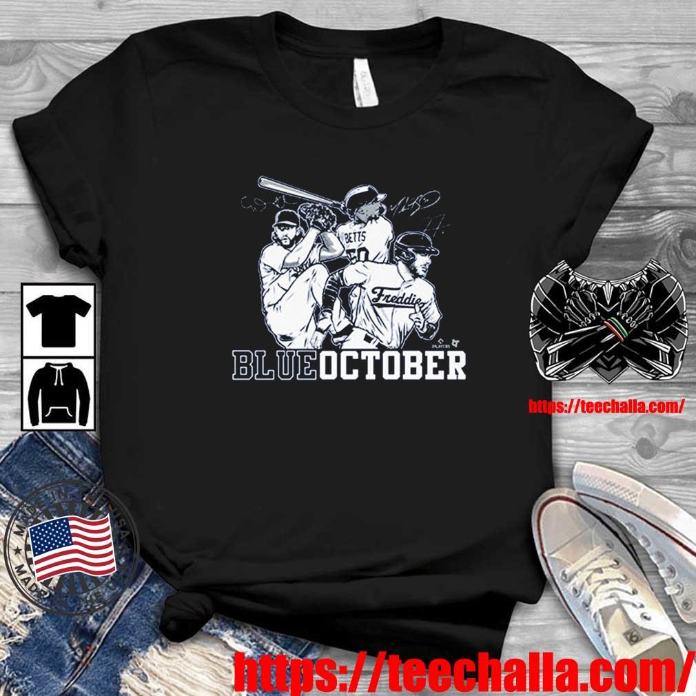 Blue October Los Angeles Dodgers Betts Freeman And Kershaw t-shirt