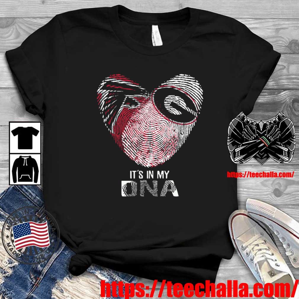 Original Atlanta Falcons And Georgia Bulldogs Heart It's In My DNA 2023 shirt