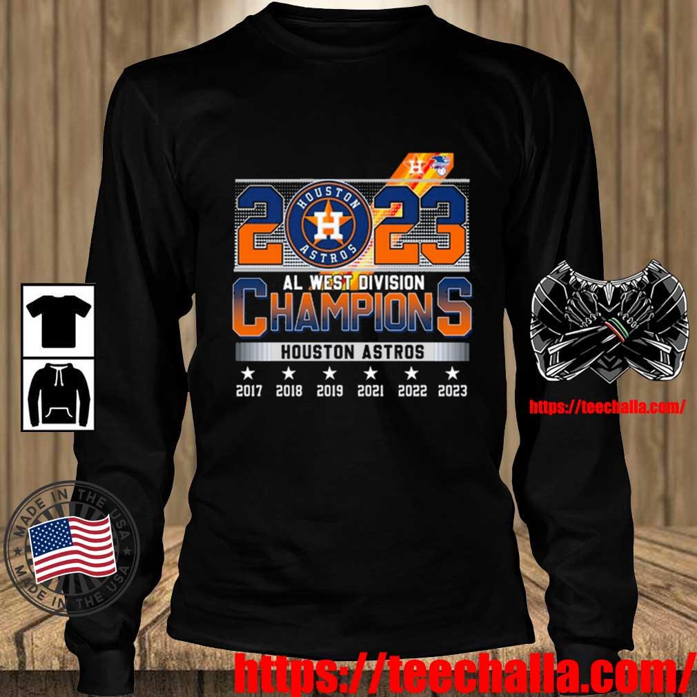 Official houston Astros AL West dividon champions back to back to back 2023  logo shirt, hoodie, sweatshirt for men and women