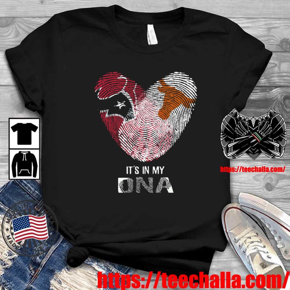 Original Houston Texans And Texas Longhorns Heart It's In My DNA 2023 shirt