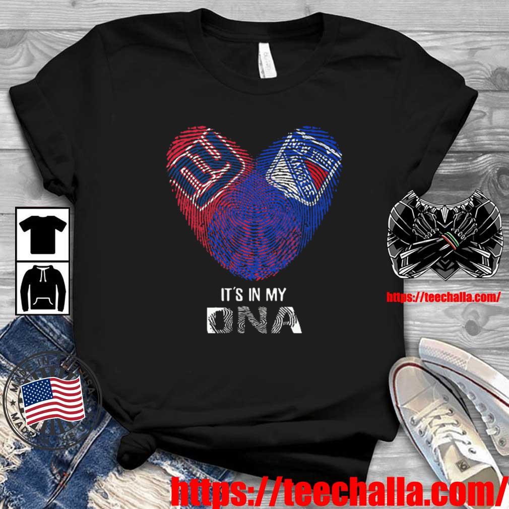 Original New York Giants And New York Rangers Heart It's In My DNA 2023 shirt