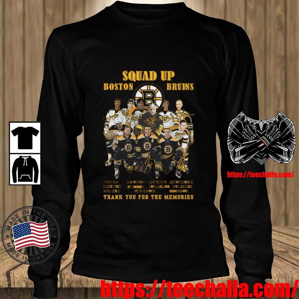 Premium Squad up Boston Bruins thank you for the memories shirt