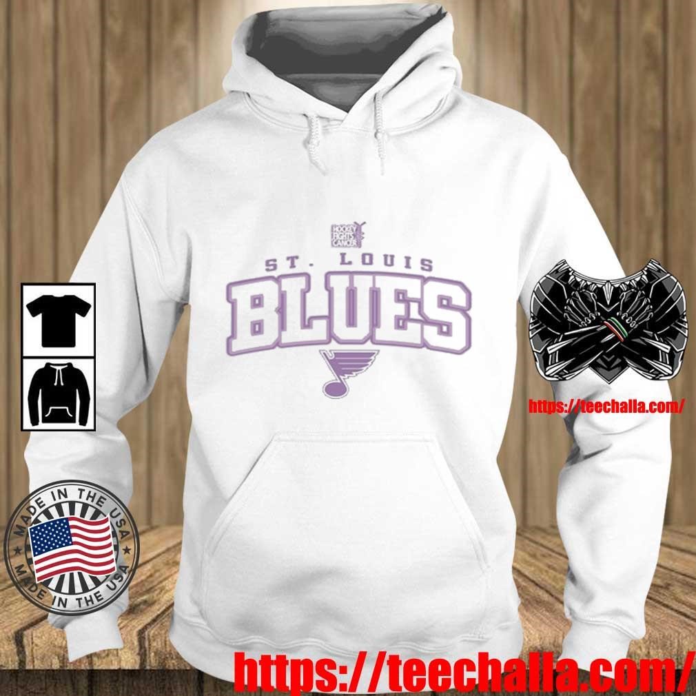 St. Louis Blues Levelwear Hockey Fights Cancer Richmond T-Shirt - White