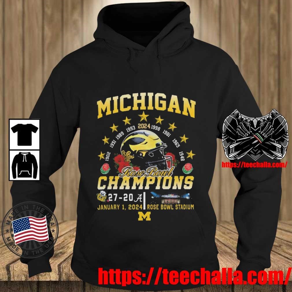 Original Michigan Wolverines Cfp 9-Time Rose Bowl Champions t-shirt ...