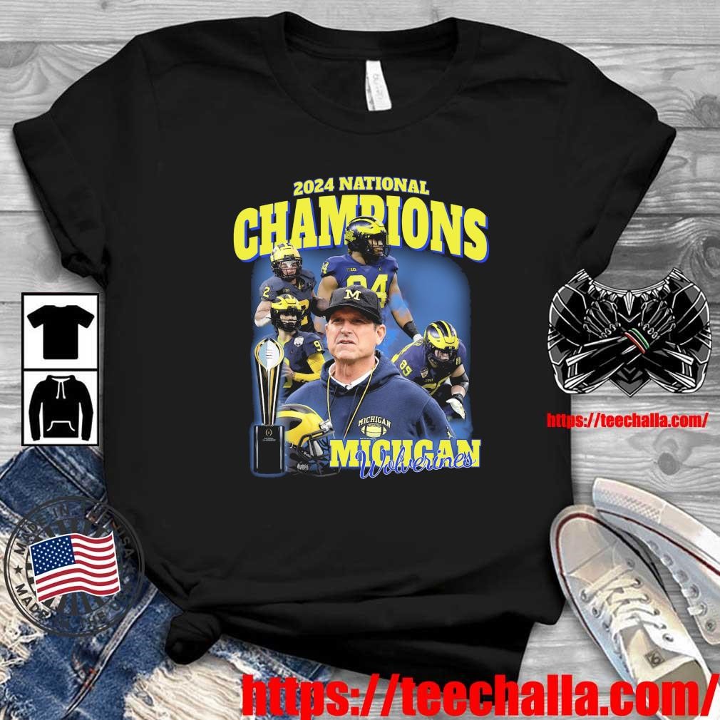 Original Michigan Wolverines Coach 2024 National Champions T-Shirt ...